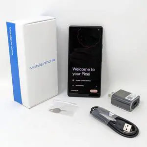 Google Pixel 6a 5G 128GB GX7AS Factory Unlocked 6.1 in OLED Display 6GB RAM Smartphone - Charcoal - Generic Box - Like New