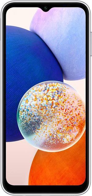 Samsung Galaxy A14 128GB A145MDS Factory Unlocked 4G LTE 66 in PLS LCD Display 4GB RAM Triple Camera Smartphone  Silver  International Version