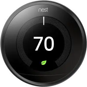 Google Nest T3016US 3rd Gen Programmable Smart Thermostat - Carbon Black