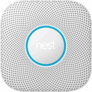 Nest Protect S3000BWES 2nd Generation Battery Smoke & Carbon Monoxide Alarm - White