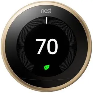 Google Nest T3032US Learning Thermostat 3rd Gen Smart Thermostat - Brushed Brass OB