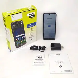 Nokia G100 4G 32GB 6.5 inch 13MP Camera Straight Talk3 GB RAM Prepaid Smartphone - Blue - OB