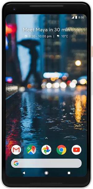 Google Pixel 2 XL 64GB G011C GSM  CDMA Factory Unlocked 4G LTE 6 POLED Display 4GB RAM 122MP Camera Phone  Just Black  USA Version