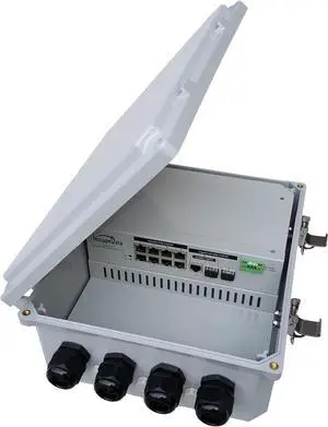 LinkPower LPS1800AF-T1 Outdoor IP68 Contractor-Grade 10-Port 10/100Mbps Unmanaged 802.3af/at PoE Switch