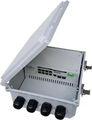 LinkPower LPS1800AT-T1 Outdoor IP68 Contractor-Grade 10-Port 10/100Mbps Unmanaged 802.3at/af PoE Switch