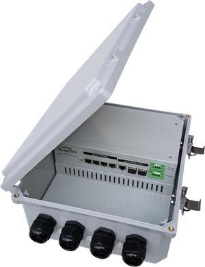LinkPower LPS3400ATM-T1 Outdoor IP68 Contractor-Grade 6-Port Gigabit Managed 802.3af/at PoE Switch with 2 SFP Fiber Gigabit Ports