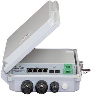 LinkPower LPS2400AT-T1 Outdoor IP68 Contractor-Grade 6-Port Gigabit PoE Switch with 2 SFP Fiber Optic Uplink Ports
