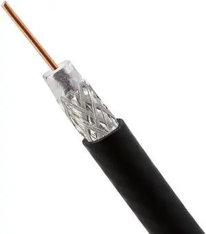 RG6 Standard Shield Cable - 1000 Feet Black