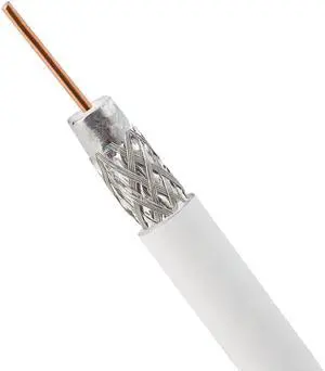 RG6 Standard Shield Cable - 1000 Feet White