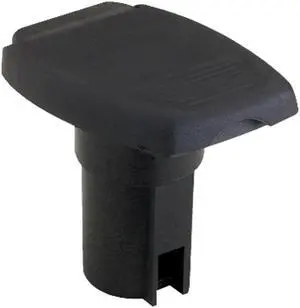 Attwood Oval 2-Pin Base f/Angled Pole - Black
