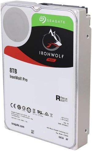 Seagate ST8000NE0004 IronWolf Pro ST8000NE0004 8 TB Hard Drive - 3.5" Internal - SATA (SATA/600) - Conventional Magnetic Recording (CMR) Method