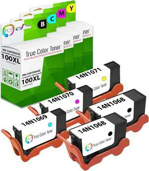 True Color Toner Compatible Ink Cartridge Replacement for Lexmark 100XL 100 XL High Yield Works With Lexmark Genesis S815 S816 Interact S605 S301