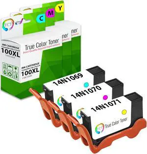 True Color Toner Compatible Ink Cartridge Replacement for Lexmark 100XL 100 XL High Yield Works With Lexmark Genesis S815 S816 Interact S605 S301