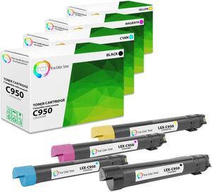 True Color Toner Premium Compatible Toner Cartridge Replacements for Lexmark C950X X950 X952 X954