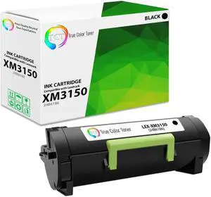 True Color Toner Premium Compatible Toner Cartridge Replacement for Lexmark 24B6186 Black Extra High Yield Works With Lexmark M3150 XM3150