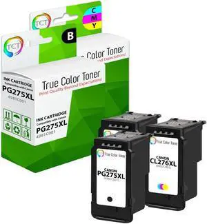 TCT 275XL 276XL Ink Cartridge 3 Pack - Premium Compatible Replacement for Canon 275XL 276XL High Yield Works With Canon Pixma TR4720 TR4722 TS3520 TS3552