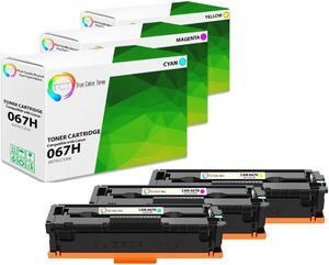 True Color Toner 067H Color Toner Cartridge 3 Pack - Premium Compatible Replacement for Canon 067H 5105C001 5104C001 5103C001 High Yield Works With Canon i-SENSYS LBP633Cdw MF653Cdw