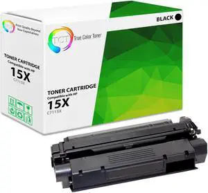 True Color Toner 15X Toner Cartridge - Premium Compatible Replacement for HP 15X C7115X Black High Yield Works With HP LaserJet 1000 1005 1150 1200 1220 1220SE 1300 3300MFP 3320 3330MFP