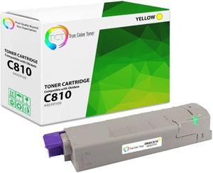 True Color Toner C810 Yellow Toner Cartridge - Premium Compatible Replacement for Okidata C810Y 44059109 Yellow Works With Okidata C14 C830DN C830DTN C830N C810 C830 C810N C810DN