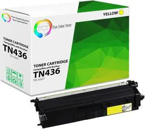 True Color Toner TN436 Yellow Toner Cartridge - Premium Compatible Replacement for Brother TN436Y Yellow High Yield Works With Brother HL-L8260CDW L8360CDWT L8360CDW MFC-L8610CDW L8900CDW