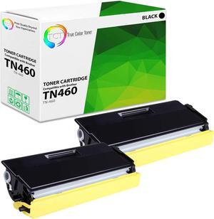 True Color Toner TN460 Toner Cartridge 2 Pack - Premium Compatible Replacement for Brother TN-460 TN460 Black High Yield Works With Brother DCP-1200 1400 HL-1230 1240 1250 1270N MFC-8300