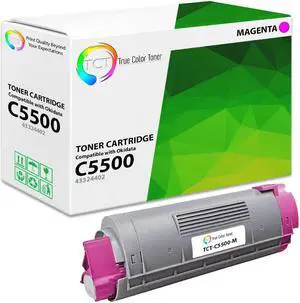 True Color Toner C5500 Magenta Toner Cartridge - Premium Compatible Replacement for Okidata 43324402 Magenta Works With Okidata C5500 C5500N C5650 C5650N C5800 C5900 MFP
