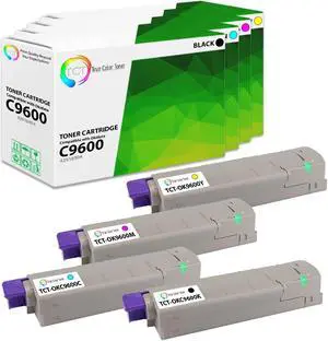True Color Toner C9600 Toner Cartridge 4 Pack - Premium Compatible Replacement for Okidata 42918904 42918903 42918901 42918902 Works With Okidata C9600 9800 9850 True Color Toner C9600 Toner Cartridge 4 Pack - Premium Compatible Replacement for Okidata 42918904 42918903 42918901 42918902 Works With Okidata C9600 9800 9850