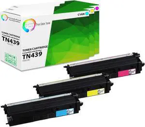 TCT TN439 Color Toner Cartridge 3 Pack - Premium Compatible Replacement for Brother TN439 TN-439 Ultra High Yield Works With Brother HL-L8360CDW L8360CDWT MFC-L8900CDW L9570CDW