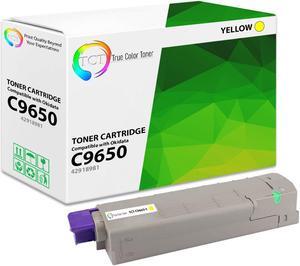 True Color Toner C9650 Yellow Toner Cartridge - Premium Compatible Replacement for Okidata C9650 42918981 Yellow Works With Okidata C9650 C9650DN C9650HDN