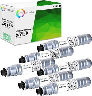 True Color Toner 301SP Toner Cartridge 6 Pack - Premium Compatible Replacement for Ricoh Aficio 301SP 841714 Black Works With Ricoh Aficio MP301 Gestetner MP301SP