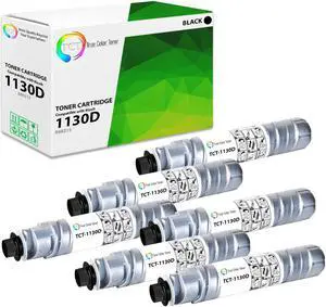 True Color Toner 1130D Toner Cartridge 6 Pack - Premium Compatible Replacement for Ricoh Aficio Type 1130D 888215 Black Works With Ricoh Aficio 2015 2016 SPF Gestetner DSM 615 616SPF