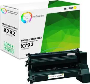 True Color Toner Premium Compatible Toner Cartridge Replacement for Lexmark X792X1YG Yellow Extra High Yield Works With Lexmark X792 X792de X792dte X792dtfe X792dtme X792dtpe X792dtse