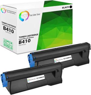 True Color Toner B410 Toner Cartridge 2 Pack - Premium Compatible Replacement for Okidata B410 43979101 Black Works With Okidata B410 B430 B440 MB460 MB470 MB480