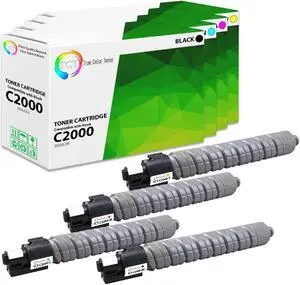 True Color Toner C2000 Toner Cartridge 4 Pack - Premium Compatible Replacement for Ricoh Aficio 888639 888636 888638 888637 Works With Ricoh Aficio MP C2000 C2500 True Color Toner C2000 Toner Cartridge 4 Pack - Premium Compatible Replacement for Ricoh Aficio 888639 888636 888638 888637 Works With Ricoh Aficio MP C2000 C2500
