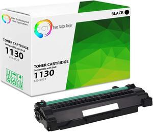True Color Toner 1130 Toner Cartridge - Premium Compatible Replacement for Dell 330-9523 7H53W 2MMJP 3J11D Black Works With Dell 1130 1130N 1133 1135N