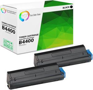 True Color Toner B4400 Toner Cartridge 2 Pack - Premium Compatible Replacement for Okidata B4400 43502001 Black Works With Okidata B4400n B4600n B4500n B4550 B4550n