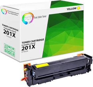 True Color Toner 201X Yellow Toner Cartridge - Premium Compatible Replacement for HP 201X CF402X High Yield Works With HP Color LaserJet Pro M252DW M252N MFP M277DW M277N