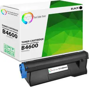 True Color Toner B4600 Toner Cartridge - Premium Compatible Replacement for Okidata B4600 43502001 Black Works With Oki B4600 B4600n