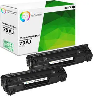 True Color Toner 79AJ Jumbo Toner Cartridge 2 Pack - Premium Compatible Replacement for HP 79AJ CF279AJ Black Jumbo Yield Works With HP LaserJet Pro M12a M12w LaserJet Pro MFP M26a