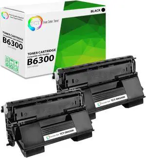 True Color Toner B6300 Toner Cartridge 2 Pack - Premium Compatible Replacement for Okidata B6300 52114502 Black Works With Okidata B6300 B6300DN B6300N
