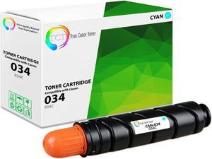 TCT 034 Cyan Toner Cartridge - Premium Compatible Replacement for Canon 034 034C Cyan Works With Canon imageCLASS MF810Cdn MF820Cdn ImageRUNNER C1225 C1225iF