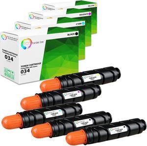 TCT 034 Toner Cartridge 5 Pack - Premium Compatible Replacement for Canon 034 034BK 034C 034Y 034M Works With Canon imageCLASS MF810Cdn ImageRUNNER C1225 C1225iF TCT 034 Toner Cartridge 5 Pack - Premium Compatible Replacement for Canon 034 034BK 034C 034Y 034M Works With Canon imageCLASS MF810Cdn ImageRUNNER C1225 C1225iF