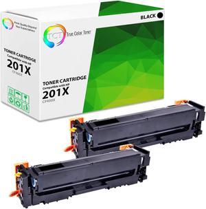 True Color Toner 201X Black Toner Cartridge 2 Pack - Premium Compatible Replacement for HP 201X CF400X Black High Yield Works With HP Color LaserJet Pro M252DW M252N MFP M277DW M277N
