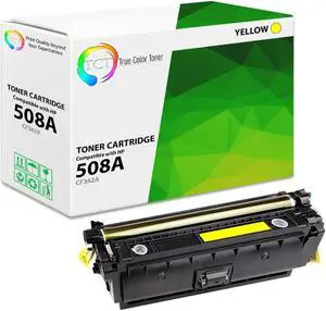 True Color Toner 508A Yellow Toner Cartridge - Premium Compatible Replacement for HP 508A CF362A Works With HP LaserJet Enterprise M552 M553 M553x M577 True Color Toner 508A Yellow Toner Cartridge - Premium Compatible Replacement for HP 508A CF362A Works With HP LaserJet Enterprise M552 M553 M553x M577