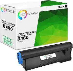 True Color Toner B480 Toner Cartridge - Premium Compatible Replacement for Okidata 43979215 Black Works With Okiadata B420 B420DN MB480 MB480 MFP