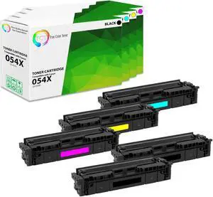True Color Toner 054H Toner Cartridge 5 Pack - Premium Compatible Replacement for Canon 05X 054H High Yield Works With Canon Color ImageClass MF642cdw True Color Toner 054H Toner Cartridge 5 Pack - Premium Compatible Replacement for Canon 05X 054H High Yield Works With Canon Color ImageClass MF642cdw