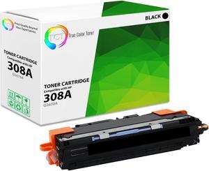 True Color Toner 308A Black Toner Cartridge - Premium Compatible Replacement for HP 308A Q2670A Works With HP Color LaserJet 3500 3500N 3550 3550N 3700 3700DN 3700DTN