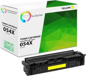True Color Toner 054H Yellow Toner Cartridge - Premium Compatible Replacement for Canon 05X 054H Yellow High Yield Works With Canon Color ImageClass MF642cdw