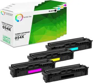 True Color Toner 054H Toner Cartridge 4 Pack - Premium Compatible Replacement for Canon 05X 054H High Yield Works With Canon Color ImageClass MF642cdw True Color Toner 054H Toner Cartridge 4 Pack - Premium Compatible Replacement for Canon 05X 054H High Yield Works With Canon Color ImageClass MF642cdw