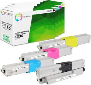True Color Toner C330 Toner Cartridge 4 Pack - Premium Compatible Replacement for Okidata 44469801 44469703 44469702 44469701 Works With Okidata C330 C310DN C330DN C530dn True Color Toner C330 Toner Cartridge 4 Pack - Premium Compatible Replacement for Okidata 44469801 44469703 44469702 44469701 Works With Okidata C330 C310DN C330DN C530dn